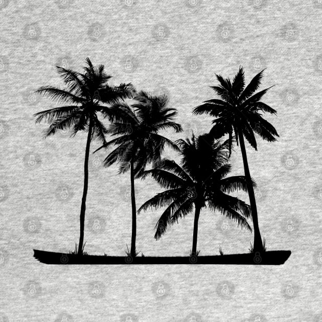 Palm Trees Silhouette by Artist Rob Fuller